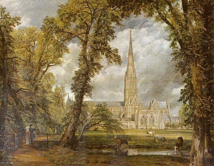 John Constable Salisbury Cathedral by John Constable